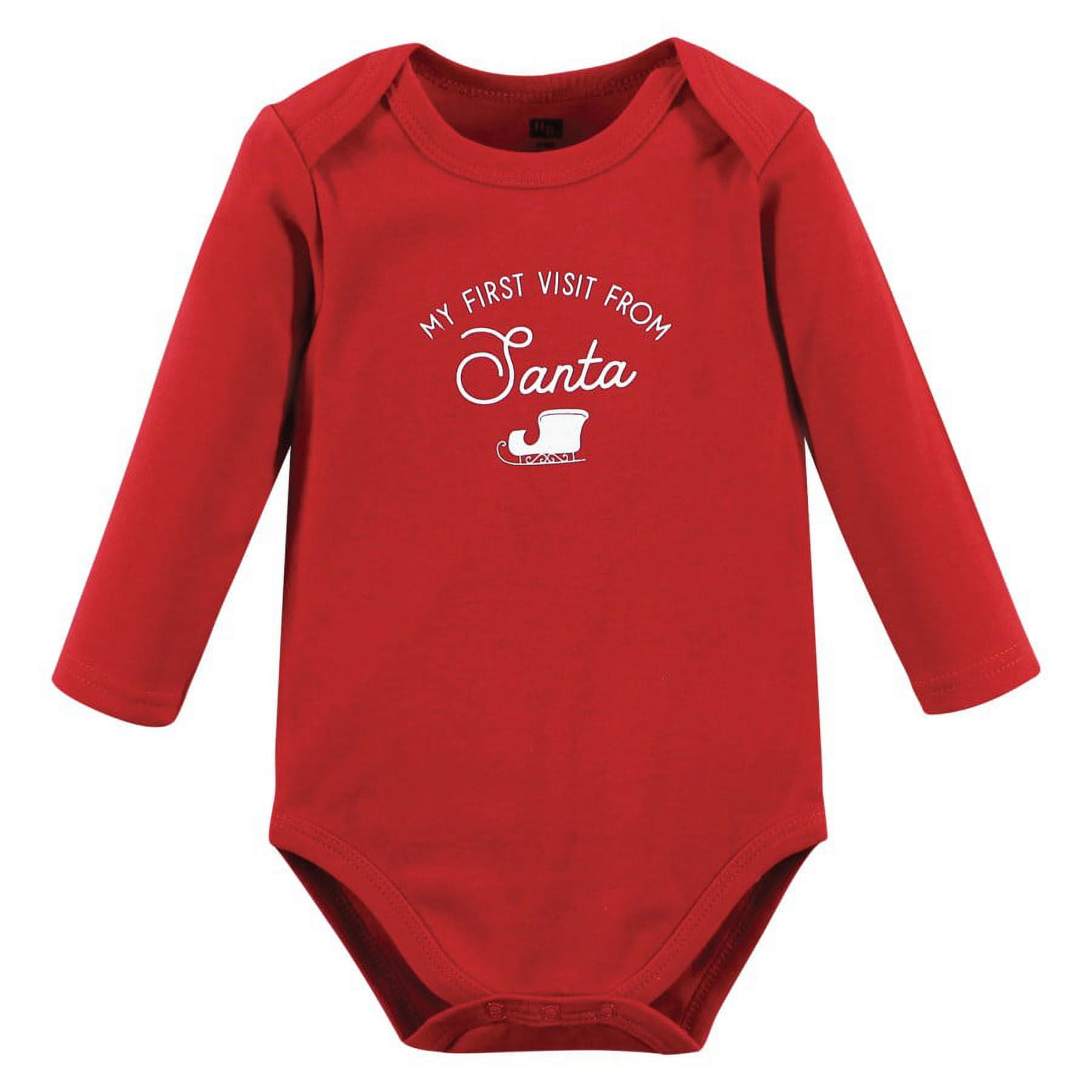 Hudson Baby Cotton Long-Sleeve Bodysuits, 3- Pack, Newborn- 24 Months