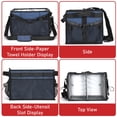 thumbnail image 6 of FANGSUN Large Grill and Picnic Caddy with Paper Towel Holder, BBQ Organizer for Utensil, Plate, Condiment, Collapsible & Easy Carry Griddle Caddy, Must Haves for Outdoor, Camper, Travel, Car, RV, 6 of 8