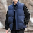 thumbnail image 2 of ZACPNCV Mens Puffer Vests Casual Zip Up Sleeveless Bubble Jackets Stand Collar Quilted Puffy Outerwear with Pockets, 2 of 9