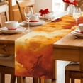 thumbnail image 5 of Burnt Orange Ombre Clouds Table Runner 72 Inches, Modern Abstract Gradient Cloud Bed Runner Dresser Scarves Tabletop for Indoor Outdoor Parties/Ceremony/Banquet, 14" x 72", 5 of 9