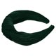 thumbnail image 5 of Diadema Anudada Ancha Unique Bargains de terciopelo Verde oscuro, 5 of 7