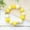 Yellow, variant on Bright Color Print Flower Wood Beads Stretchy Bracelet Summer Jewelry Girls Gift