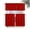 Red Orange, variant on Red Stars Modern Kitchen Curtains Sets 36 Inch Length Tier Curtain, Farmhouse Modern Art Rod Pocket Window Treatments, Window Valance Curtains for Bathroom/Bedroom/Cafe 3 Panels