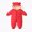 Red, variant on 0-3T Baby Winter Warm Cotton Puffer Hooded Jumpsuit Coat Romper Snowsuit for Newborn Infant Toddler Girls Boys