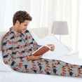 thumbnail image 6 of Sikiie Dachshund Dog Heart Mens Pajama Set, Soft Warm Long Sleeve Sleepwear, Cozy Button-Down Pjs for Men-Medium, 6 of 7