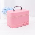 thumbnail image 4 of Zootealy Diamond Storage Box with 54 Bottles Bowknot Pattern Portable Storage Bag with Double Zippers for Painting Accessories Tool Nail Art Rhinestones, 4 of 8