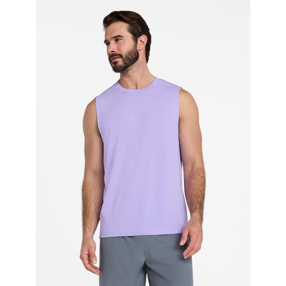 Athletic Works Men's and Men's Big & Tall Tri-Blend Muscle Tee, Sizes XS-4XLT