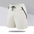 thumbnail image 2 of Pantalones cortos deportivos de verano para hombre, ropa para parejas, diseño Hitchhiking Wind, seda helada de secado rápido, cintura elástica, tallas S-XXXL, 2 of 4
