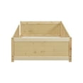 thumbnail image 6 of Miniyam Wood Twin Size Floor Bed with Built-in Book Storage Rack for Toddler, Natural, 6 of 7