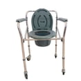 thumbnail image 2 of Silla Baño Comodo Cromado Aluminio Ruedas Discapacitados Super Confort SC-820, 2 of 3