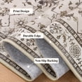 thumbnail image 2 of MeyJey 2'x3' Area Rug for Living Room, Non-Slip Washable Vintage Floor Carpet for Door Entryway Kitchen Hallway, Beige, 2 of 10