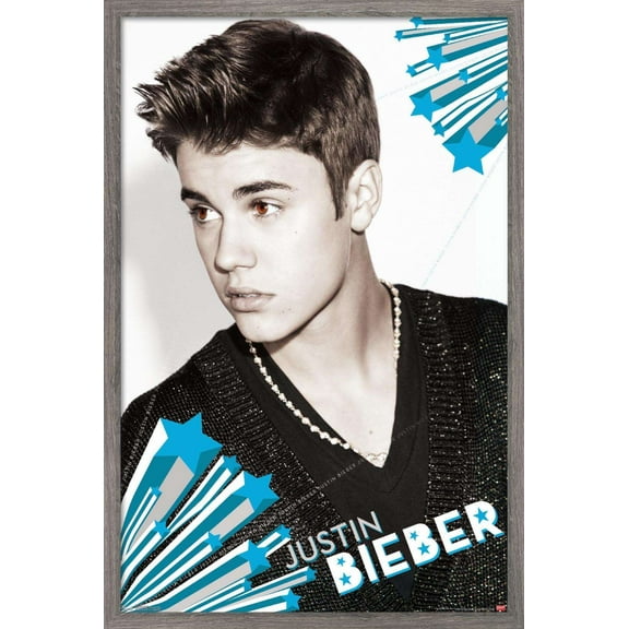 Justin Bieber - Awesome Wall Poster, 14.725" x 22.375", Framed