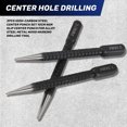 thumbnail image 4 of 3pcs de acero al carbono alto Punch Set 10 cm antideslizante Center para la herramienta perforacion marcado madera metal aleacion, 4 of 5