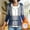 Blue, variant on Full Zip Women'S Coats, Jackets & Vests Full Sleeve French Style Zip Mock Neck Green Windbreaker Retro Plaid Jackets Green,L