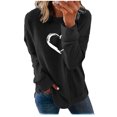 thumbnail image 1 of 2023 Mode Femme Chandail en Molleton 50 % de Réduction Liquidation Mode Femme Décontractée Imprimée Col Rond Blouse Manches Longues T-Shirt Pull Tops, 1 of 6