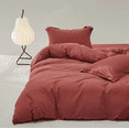 thumbnail image 3 of Zhuge Bed Sheets Set, Bedding Sheets Pillowcases Kit, Twin Bed Set, Hotel Bedding, Home Decor(Red), 3 of 4