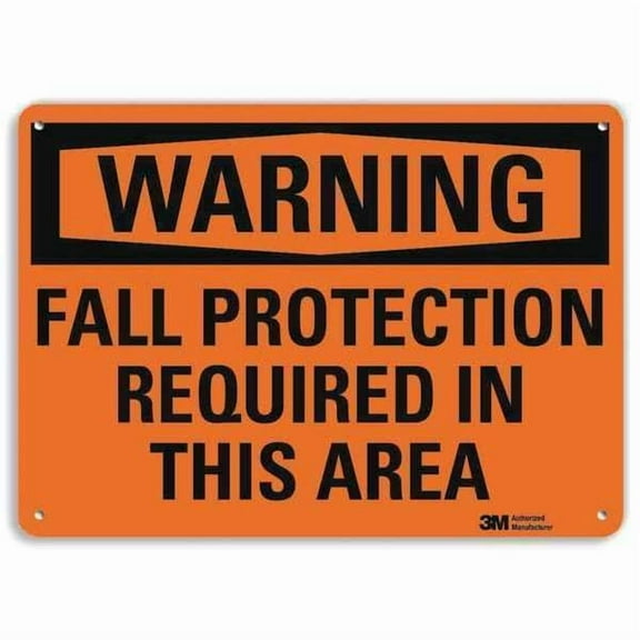 Lyle Warning Sign,10 inx14 in,Aluminum U6-1088-RA_14X10