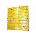 thumbnail image 2 of Wall Control Kitchen Pegboard Organizer Pots and Pans Pegboard Pack Storage and Organization Kit with Yellow Pegboard and Blue Accessories, 2 of 7