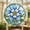 C, variant on Stained Glass Style Suncatcher with Floral Design Jigsaw Puzzle, 7.4" Acrylic Window Hanging Ornament, Vibrant Decorative Round Sun Catcher for Home Wall Decor