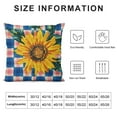 thumbnail image 5 of Nawypu  Throw Pillow Covers Sunflower Buffalo Grid Truck Rustic Farmhouse Decorative Square Cushion Covers for Couch Sofa Living Room Outdoor Party,, 5 of 5