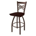 thumbnail image 2 of 820 Catalina 36" Swivel Bar Stool with Pewter Finish and Dark Cherry Maple Seat, 2 of 2