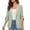 Mint Green, variant on Womens Blazers Dressy Casual 3/4 Roll-Up Sleeve Work Office Blazer Slim Fit Open Front Button Suit Jackets Mint Green S