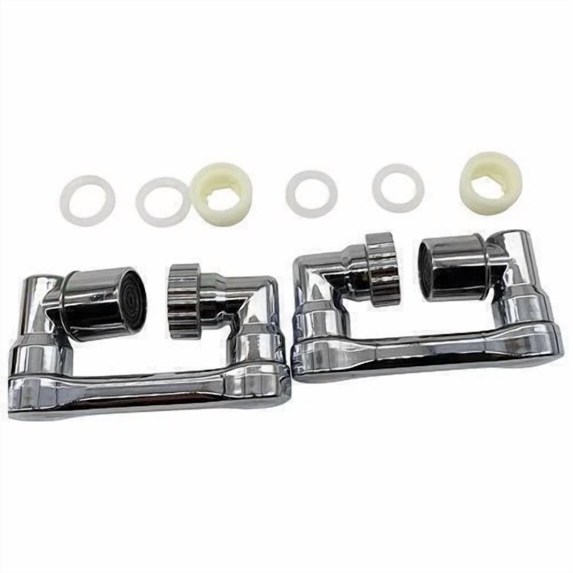 FLINT- 2 Pack Extension Abs Faucet Aerator Universal 1080° Swivel Robotic Arm Swivel Us