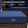 thumbnail image 4 of Poteban Patio Furniture Sets, Modular Rattan Outdoor Patio Sectional Furniture Sofa Set, Wicker Patio Conversation Set for Backyard,9PCS, 4 of 8