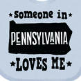 thumbnail image 4 of Inktastic Someone in Pennsylvania Loves Me Boys or Girls Baby Bib, 4 of 4