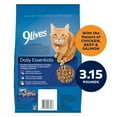 thumbnail image 4 of 9Lives Daily Essentials Dry Cat Food with Chicken, Beef & Salmon Flavors, 3.15 lb. Bag, 4 of 11