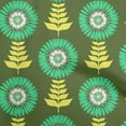 thumbnail image 1 of oneOone Cotton Cambric Forest Green Fabric Asian Block Floral Quilting Supplies Print Sewing Fabric By The Yard 56 Inch Wide, 1 of 4