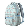 thumbnail image 2 of "Flamingo Print College Bag - Lightweight Waterproof School Backpack, Durable Laptop Bookbag Gift for Students", 2 of 6