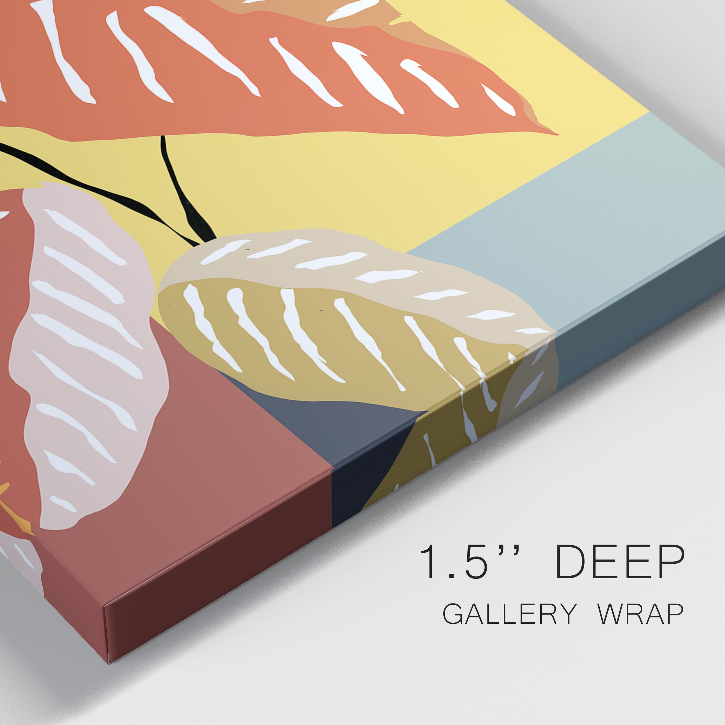 Tropical Plant I Premium Gallery Wrapped Canvas - Ready to Hang - Set of 2 - 8 x 12 Each