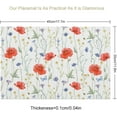 thumbnail image 5 of Floral Placemats Set of 4, 12x18 Inch Vintage Flower Butterfly Spring Summer Place Mats Non-Slip Washable Table Mats Set for Kitchen Dining Holiday Party Decor, 5 of 6