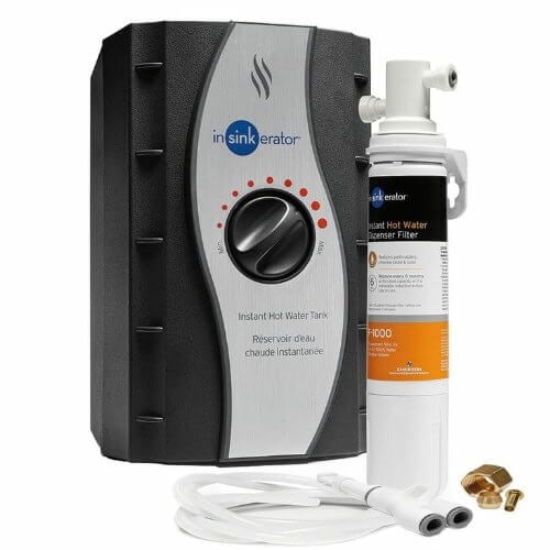 InSinkErator HWT200 and F1000S Instant Hot Water Tank and Filtration System in Black - 45521-ISE/HWT200-F1000S