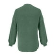 thumbnail image 5 of Tiweut Casual Cardigan Coat Women Stylish Oversized Knitted Sweater Coat Long Sleeve Open Front Outerwear Fall Winter Fashion Outwear Light Green,M, 5 of 5