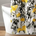 thumbnail image 2 of Lush Decor, Jaune et Gris Zuri Flore Douche Rideau-Tissu Aquarelle Motif Imprimé Floral, 72 "x 72", 2 of 5