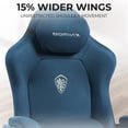 thumbnail image 4 of GOOSEA Big and Tall Gaming Chair with Footrest and Suede Fabric, Office Game Chair with Pocket Spring Cushion, High Back Ergonomic for Adults, 440LBS, Blue, 4 of 9