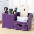 thumbnail image 3 of Organizador de escritorio multifuncional Zhivalor ZYY-1545 4 compartimentos color violeta, 3 of 5