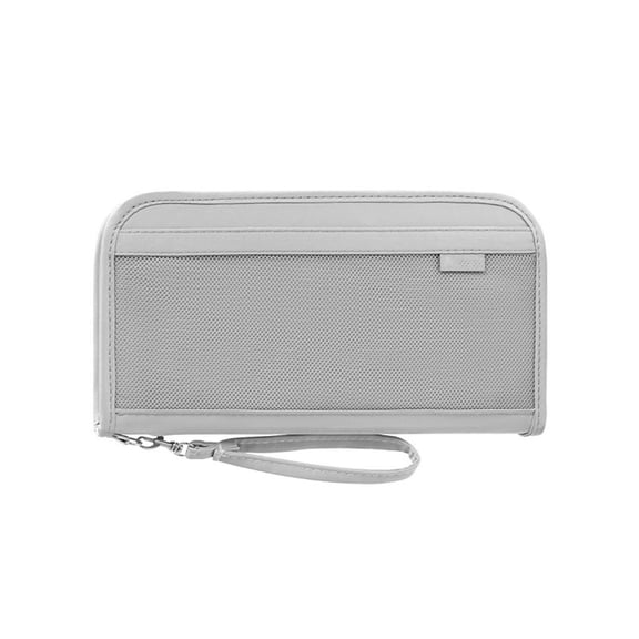 New Lightweight Passport Holder, Cross-Border Document Wallet Anti-Theft Card Holder Handheld Coin Purse Business Trip Case, Gray