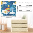 thumbnail image 3 of Sky Bear Oil Paint Pattern Dish Towels 6 Pack Kitchen Cleaning Dish Cloths Absorbent Reuseable Cleaning Cloths 11'' x 11'', 3 of 9