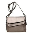 thumbnail image 4 of JAHH Multi-Pocket Leather Messenger Bag Women, Crossbody Shoulder Bag with Flapover Design - Water-Resistant Work Travel Purse for Laptop 𝐄ssentials, 4 of 4