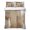 Brown, variant on Twin XL Quilt Set 68''x98'', Brown Lightweight Bedspread Coverlet Set with 2 Pillow Shams, Abstract Paint Texture Retro Smudge Graffiti Art Breathable All Season Quilt Bedding for Dorm/Guest Room