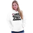 thumbnail image 3 of Carb Spirit Animal Donut Pizza Foodie Unisex Plus Fleece Graphic Hoodie Brisco Brands 2X, 3 of 5