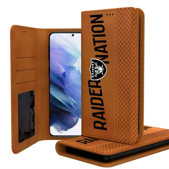 Keyscaper Brown Las Vegas Raiders Galaxy Folio Case
