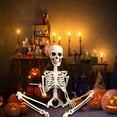 thumbnail image 6 of Life Size Posable Halloween Skeleton - 35" Realistic Human Skeleton with Movable Joints for Outdoor & Indoor Spooky Decor, 6 of 7