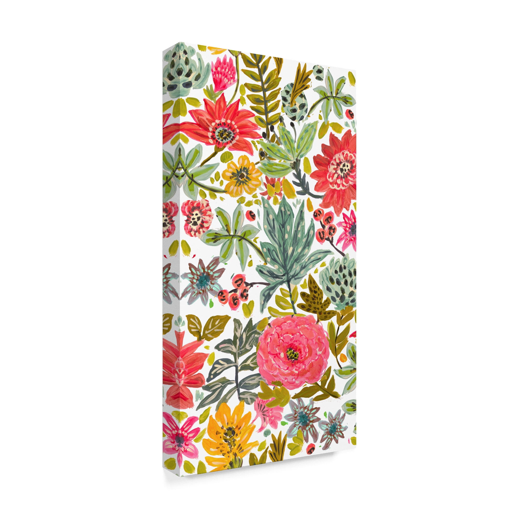 Trademark Fine Art 'Multi Bloom Floral I' Canvas Art by Karen Fields
