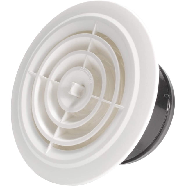 Ventilación de aire redonda con rejilla de ventilación ajustable de 125 mm, ShuxiuWang 8390611183059