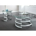 thumbnail image 2 of Tayside Chrome and Metal Tempered Glass Top End Table, 2 of 3