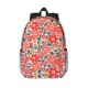 thumbnail image 1 of Easygdp Small Coral Red Flowers Mochila Ligera de 15 Pulgadas para Estudiantes, Mochila Cómoda para la Escuela y Viajes, Correas Ajustables, 1 of 6